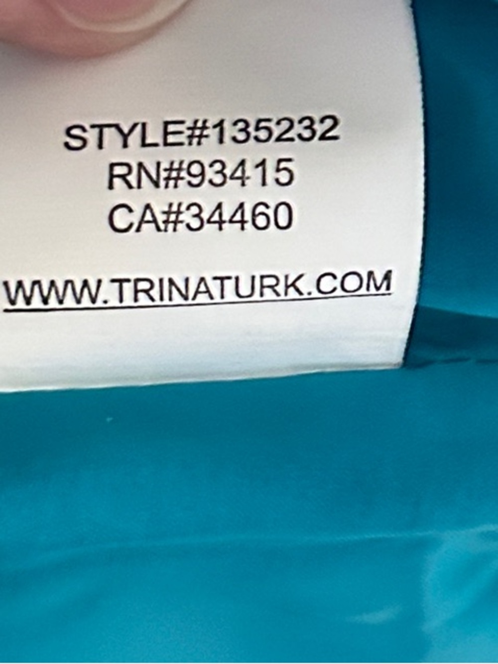 Trina Turk Nikola Stretch Ponte Fit & Flare Dress Size 8 Turquoise Blue - Picture 7 of 7